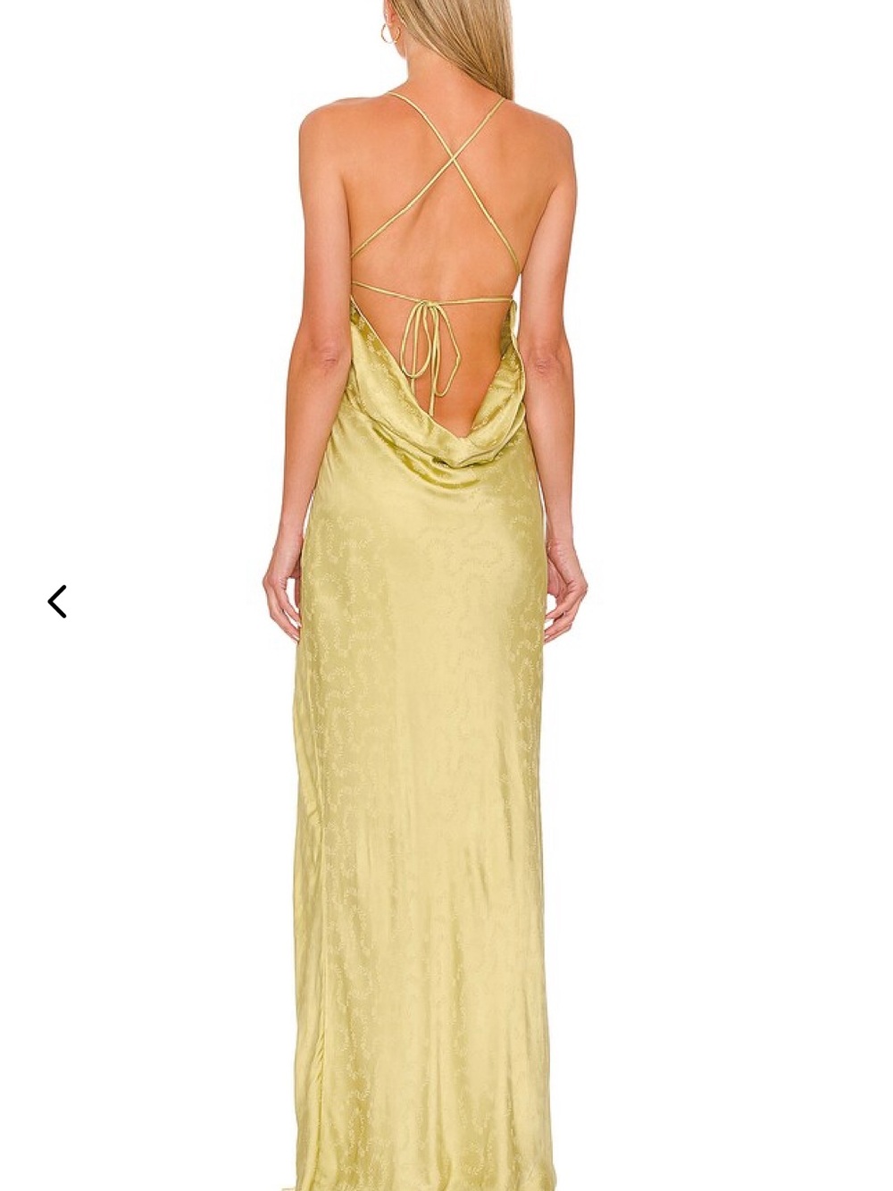 NWT Lovers + Friends Satin Maxi Dress